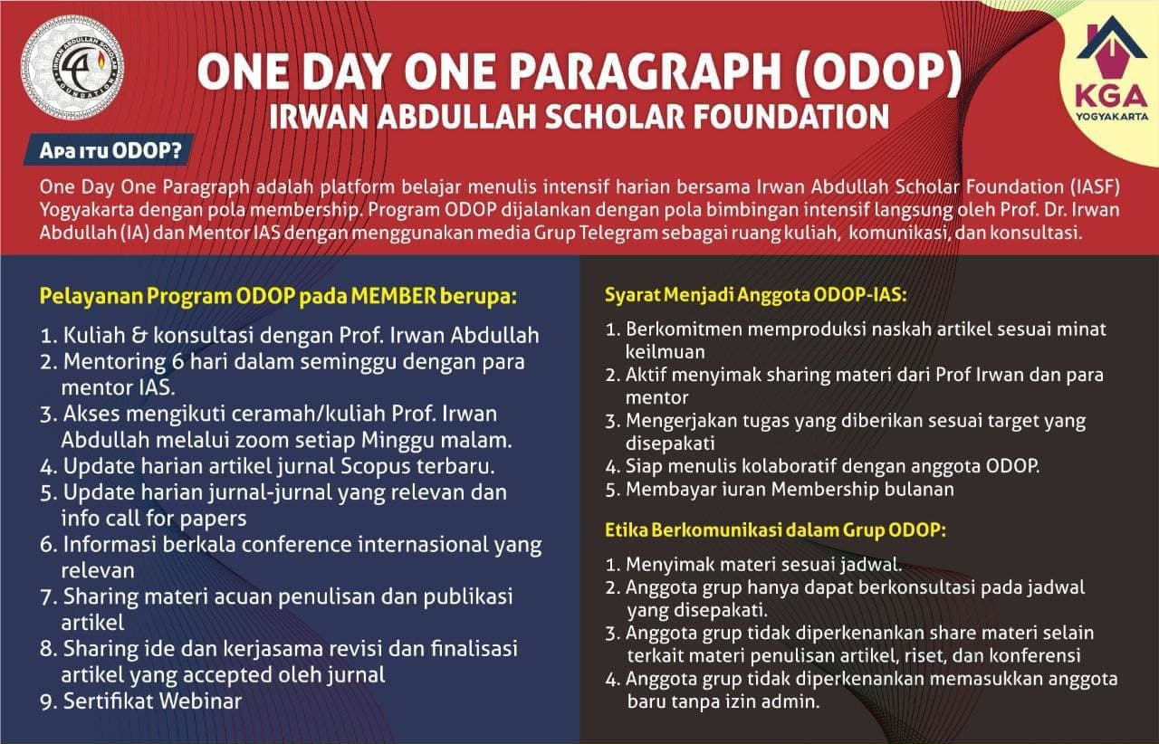 Program One Day One Paragraph (ODOP) – Kelas Online