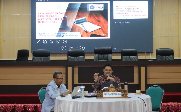  Penguatan Kapasitas Dosen dan Pengelolaan Jurnal, IA Scholar Hadir di IAIN Sultan Amai Gorontalo